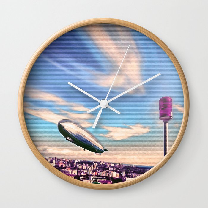Airship Mooring Wall Clock