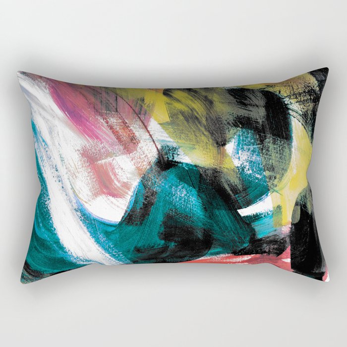 Abstract Artwork Colourful #3 Rectangular Pillow