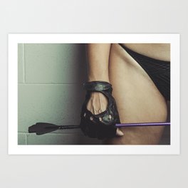 Young dominant woman in black underwear holding whip in hands Art Print | Black, Beautiful, Dominant, Domination, Bdsm, Bisexual, Business, Photo, Attractive, Erotic 