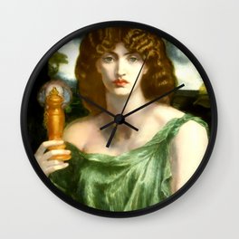 Dante Gabriel Rossetti "Mnemosyne (also Lamp of Memory)" Wall Clock