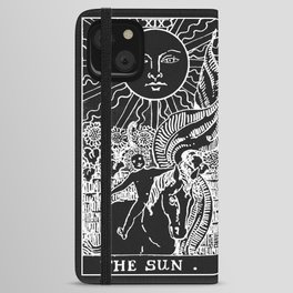 The Sun and Moon Tarot Cards | Obsidian & Pearl iPhone Wallet Case