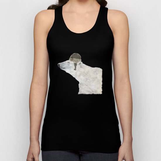 hello there polar bear Unisex Tank Top