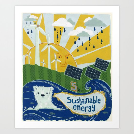 Sustainable stuff Art Print