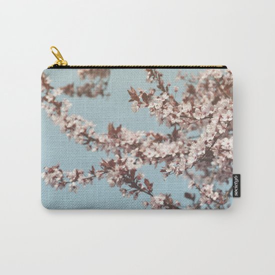 Cherryblossoms against the blue sky Carry-All Pouch