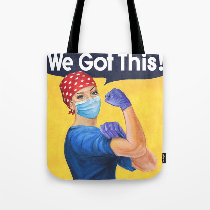 Rosie the clearance riveter tote bag