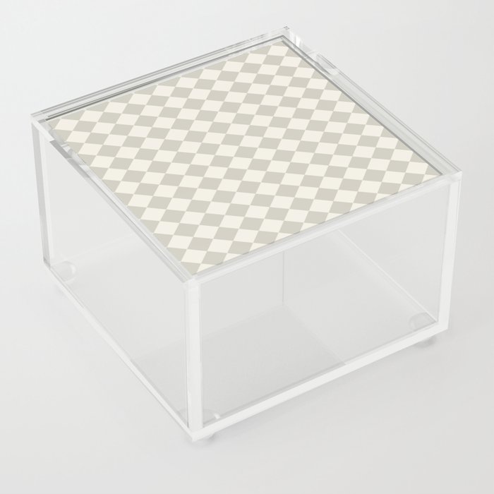 moca checkers Acrylic Box