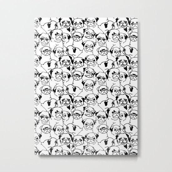 Oh Pugs Metal Print