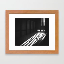 Tate modern Framed Art Print | People, Shadow, Digital, Black and White, Photo, Architecture 