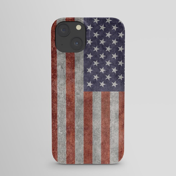 Flag of the United States of America - Vintage Retro Distressed Textured version iPhone Case