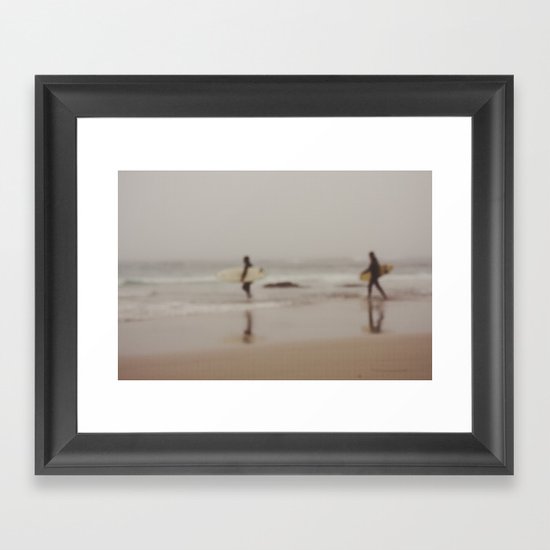 Come on in, the Water's Just Fine... Framed Art Print