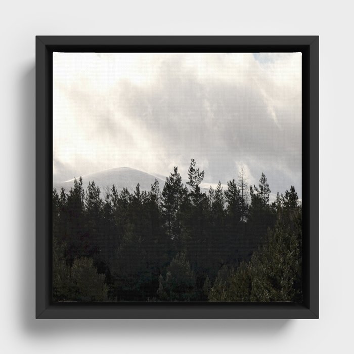Winter Drama in the Cairngorm Mountains   Framed Canvas