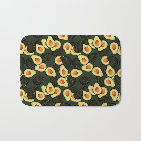 Avocado Pattern Bath Mat