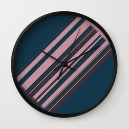 Rose stripes Wall Clock