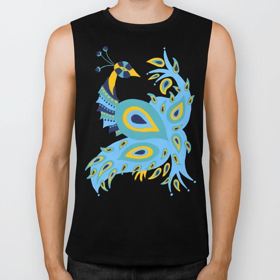 Peacock Biker Tank