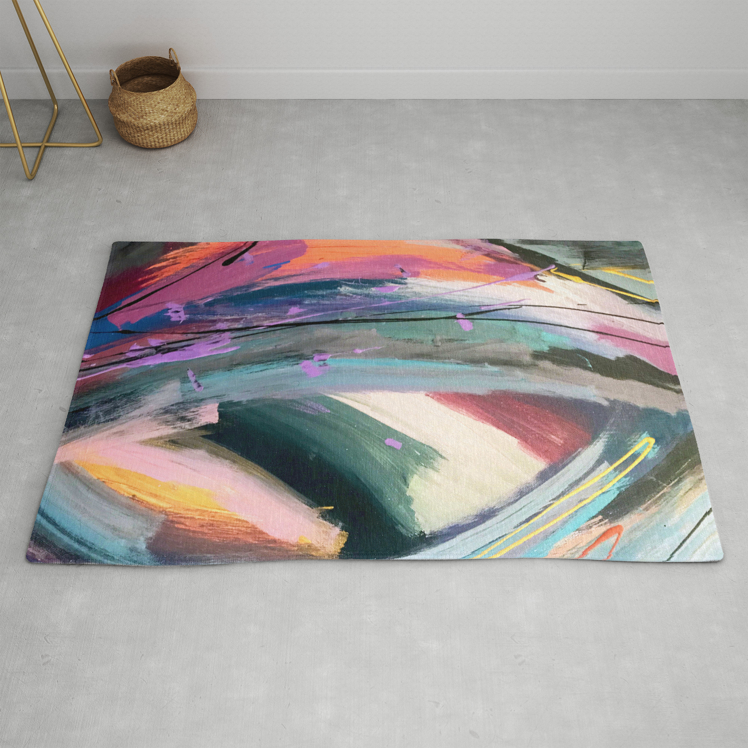 Eye Of The Beholder 4 A Colorful Vibrant Abstract In Purples