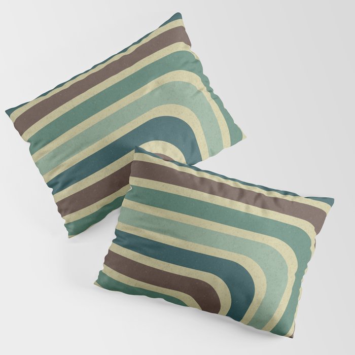 Retro Stripes Pattern Pillow Sham