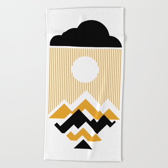 The Day The Sun Disappears Beach Towel