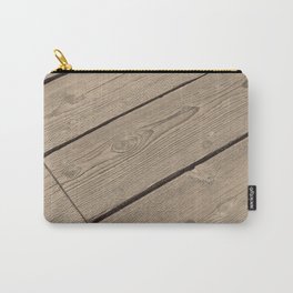 Wood Paneling Carry-All Pouch