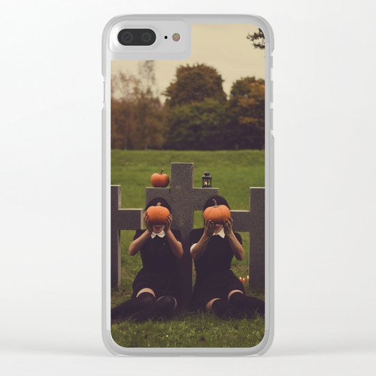 halloween graves Clear iPhone Case