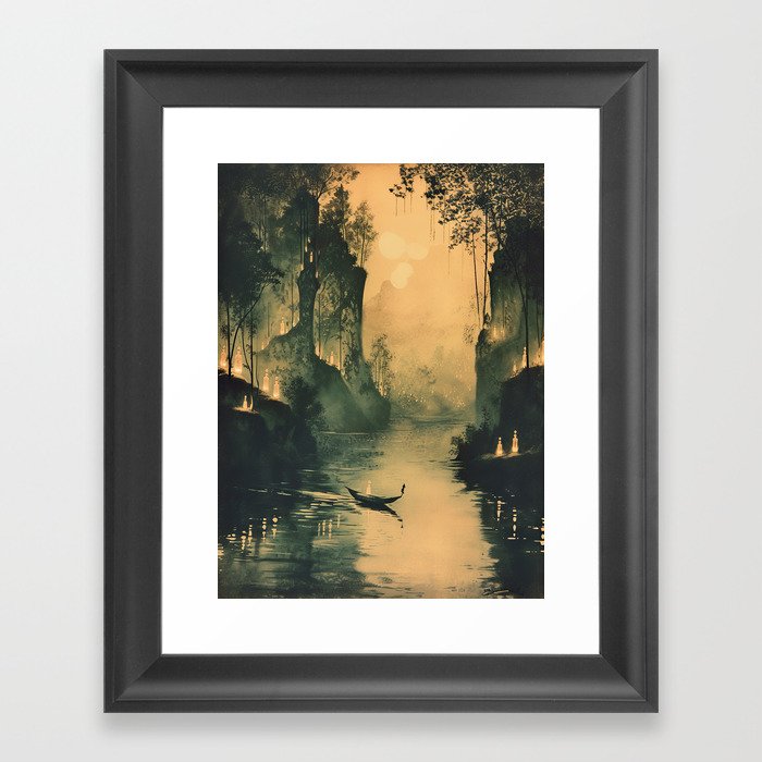By This River Framed Art Print