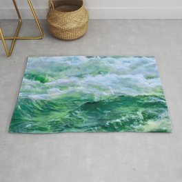 The Enchanted River Rug | Riverrapids, Waves, Whitewater, Rivers, Movingwaves, Enchantedriver, Greenwaves, Photo, River, Enchanted 