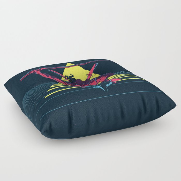 Jet Bike Ninja Floor Pillow