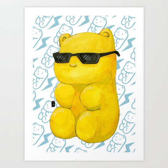 summer gummy bear Art Print