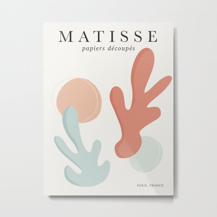 Exhibition Poster Matisse | Papiers Decoupes Metal Print