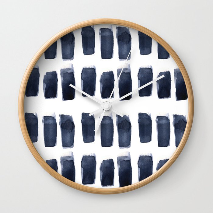 Japandi Ink Pattern #1 Wall Clock