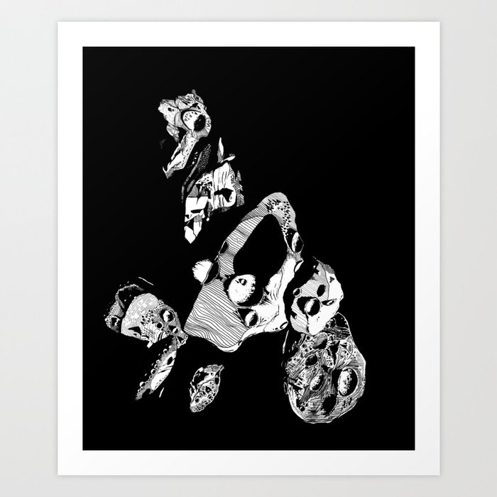 Asteroids Art Print