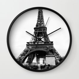 Unfocused Paris Nº 13 | This blurry path ends in the Eiffel Tower | Out of focus photography  Wall Clock