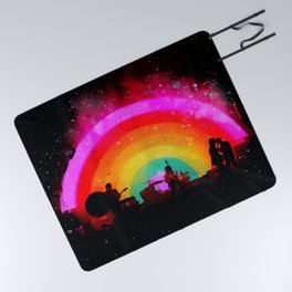 The Flaming Lips Space Rainbow Picnic Blanket
