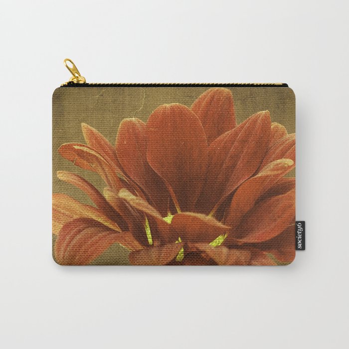 Vintage Chrysanthemum Carry-All Pouch