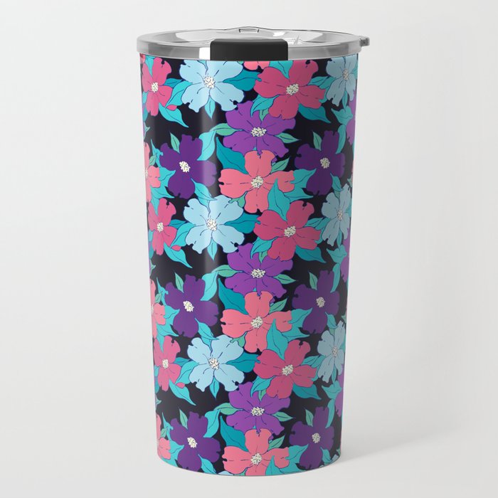 pink black blue flowering dogwood symbolize rebirth and hope Travel Mug