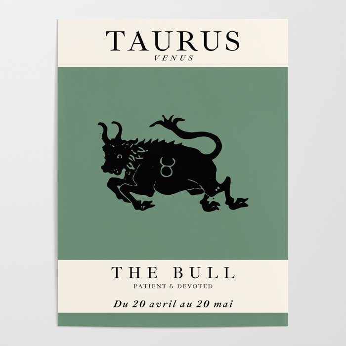Minimalist Taurus Poster