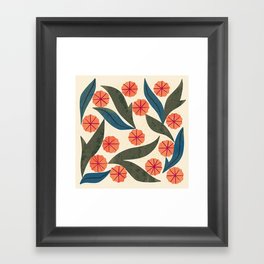 Ruby Floral Framed Art Print