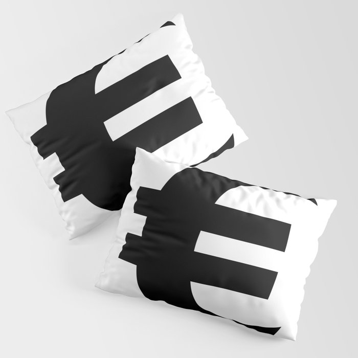 Black and white euro pillows sale