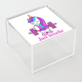 Barbell Unicorn Acrylic Box