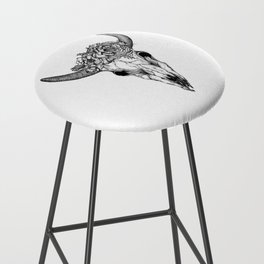 Bull Bouquet Bar Stool