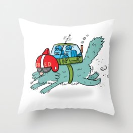 Speed Fred! Throw Pillow