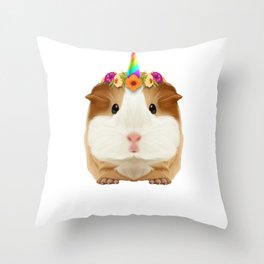 16x16 Retro Guinea Pig Themed Girls Birthday Designs 13 Year Old Cute Guinea Pig Birthday Girl 13th B-Day Throw Pillow Multicolor 