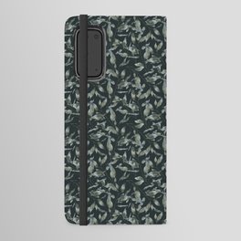 Green Foliage Leaves Pattern Android Wallet Case
