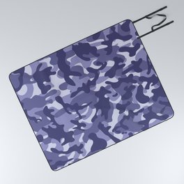 CAMOUFLAGE PATTERN BLUE RAINBOW MILITARY LOOK ABSTRACT CAMOUFLAGE MID NIGHT CAMO GIRAFFE PRINT LEOPARD PATTERN CAMOUFLAGE TEXTURED Picnic Blanket