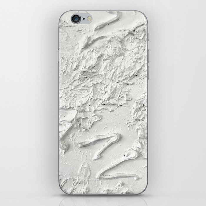 White on White Grime - Abstract Acrylic  iPhone Skin