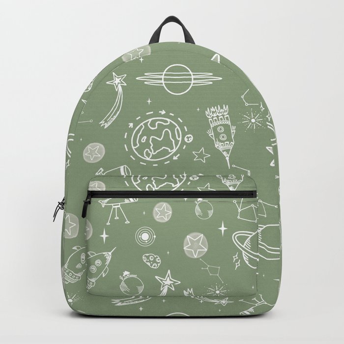 space voyage green Backpack