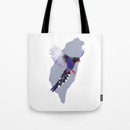 Taiwan blue magpie Tote Bag