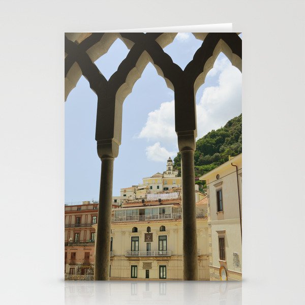 Amalfi old town, Italy | Cathedral window view Stationery Cards