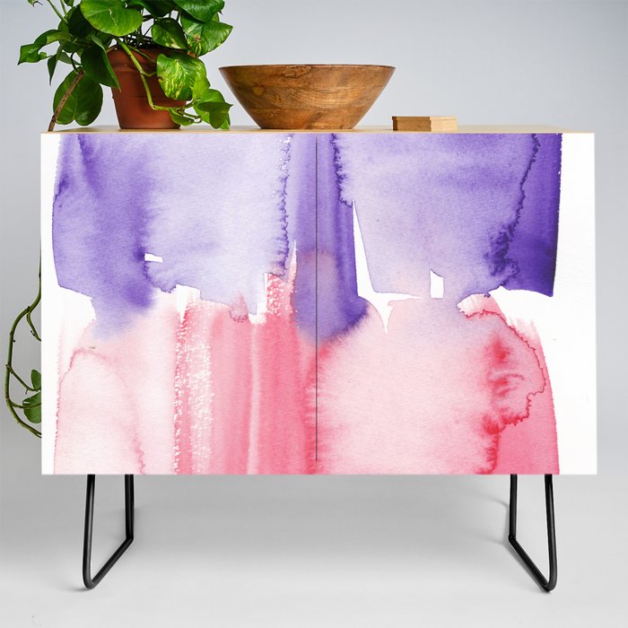 10  Abstract Expressionism Watercolor Painting 220331 Minimalist Art Valourine Original  Credenza