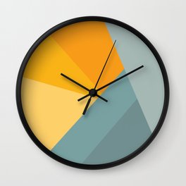 Abstract Mountain Sunrise Wall Clock