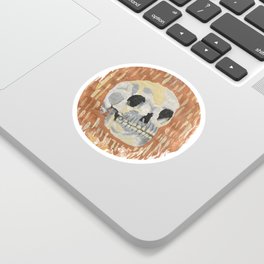 I Want To Live- Skull Painting Sticker